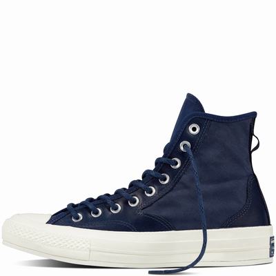 Converse Chuck Taylor All Star '70 Hiker Leather Nylon High Tops Mens - Navy/Navy Shoes (644FKLZA)